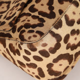 Fendi Leopard Print Ponyhair Mamma Baguette