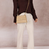 Chanel 1989 Lambskin Beige Mini Kelly