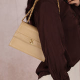 Chanel 1989 Lambskin Beige Mini Kelly