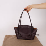 Bottega Veneta Prune Maxi Intrecciato Arco Flap