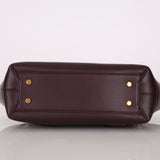 Bottega Veneta Prune Maxi Intrecciato Arco Flap