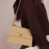 Chanel 1989 Lambskin Beige Mini Kelly