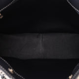 Chanel 2002 Calfskin Whipstitch Navy Tote Bag