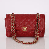 Chanel 2015 Red Caviar Paris Single Flap