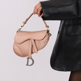 Dior Satin Crystal Mini Saddle