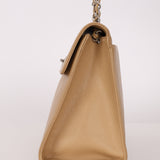 Chanel 2001 Naked Caviar Turnlock Kelly Chain Tote