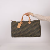Dior Coated Canvas Trotter Weekender Duffel Bag