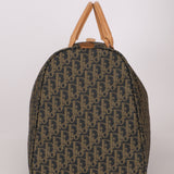 Dior Coated Canvas Trotter Weekender Duffel Bag