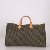 Dior Coated Canvas Trotter Weekender Duffel Bag