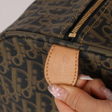 Dior Coated Canvas Trotter Weekender Duffel Bag