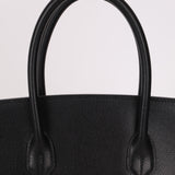 Hermès 2003 Noir Courchevel Retourne Birkin 35 GHW