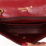 Chanel 1986 Lambskin Crescent Mini Flap