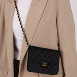 Chanel 1989 Satin Mini Square Flap