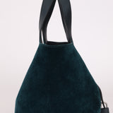 Limited Edition Hermès 2014 Blue Peacock Doblis and Vert Cyprès Swift Picotin 18