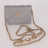 Chanel 2021 Caviar Miss Coco Cardholder on Chain