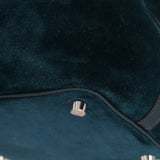 Limited Edition Hermès 2014 Blue Peacock Doblis and Vert Cyprès Swift Picotin 18
