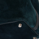 Limited Edition Hermès 2014 Blue Peacock Doblis and Vert Cyprès Swift Picotin 18