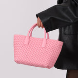 Bottega Veneta 2022 Intrecciato Mini Cabat Pink Tote