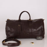 Chanel 1996 Chocolate Caviar Boston Weekender Duffel Bag 24KGP