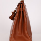 Limited Edition Hermès 2012 Fauve Tadelakt Ghillies Kelly Retourne 35 GHW