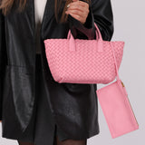 Bottega Veneta 2022 Intrecciato Mini Cabat Pink Tote