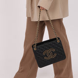 Chanel 2020 Lambskin Chain Logo Tote