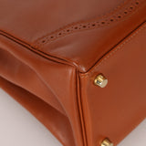 Limited Edition Hermès 2012 Fauve Tadelakt Ghillies Kelly Retourne 35 GHW
