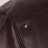 Chanel 1996 Chocolate Caviar Boston Weekender Duffel Bag 24KGP