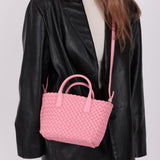 Bottega Veneta 2022 Intrecciato Mini Cabat Pink Tote