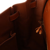 Limited Edition Hermès 2012 Fauve Tadelakt Ghillies Kelly Retourne 35 GHW