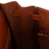 Limited Edition Hermès 2012 Fauve Tadelakt Ghillies Kelly Retourne 35 GHW