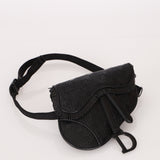 Dior 2019 Woven Saddle Belt Bag