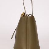 Loewe Olive Pebble Mini Bucket Bag