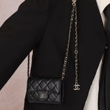 Chanel 2021 Caviar Cardholder Belt Bag