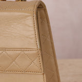 Chanel 1989 Lambskin Beige Mini Kelly