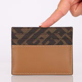 Fendi Zucca Coated Canvas & Leather Cardholder