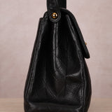 Chanel 1996 Caviar Turnlock Kelly Shoulder Bag