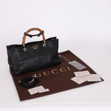 Gucci Leather Bamboo Shopper Tote