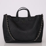 Chanel 2019 Bullskin Chain Shopper Tote