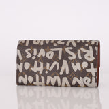 Limited Edition Louis Vuitton x Stephen Sprouse Graffiti Monogram Long Wallet w/ Chain