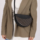Goyard Noir Goyardine Hirondelle Crossbody