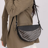 Goyard Noir Goyardine Hirondelle Crossbody