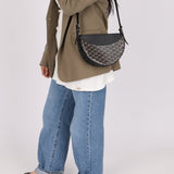 Goyard Noir Goyardine Hirondelle Crossbody