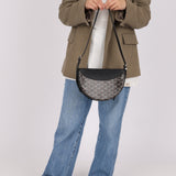 Goyard Noir Goyardine Hirondelle Crossbody