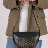 Goyard Noir Goyardine Hirondelle Crossbody