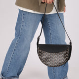 Goyard Noir Goyardine Hirondelle Crossbody
