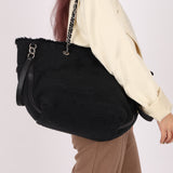 Chanel 2019 Canvas Double Face Deauville Small Shopping Tote Bag
