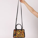 Rare Prada Saffiano Floral Applique Garden Mini Bag