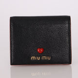 Miu Miu Heart Bifold Wallet with Chain