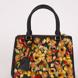 Rare Prada Saffiano Floral Applique Garden Mini Bag
